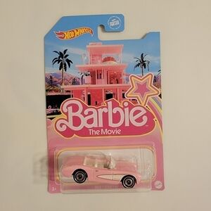 NWT Hot Wheels Barbie Movie Pink Corvette